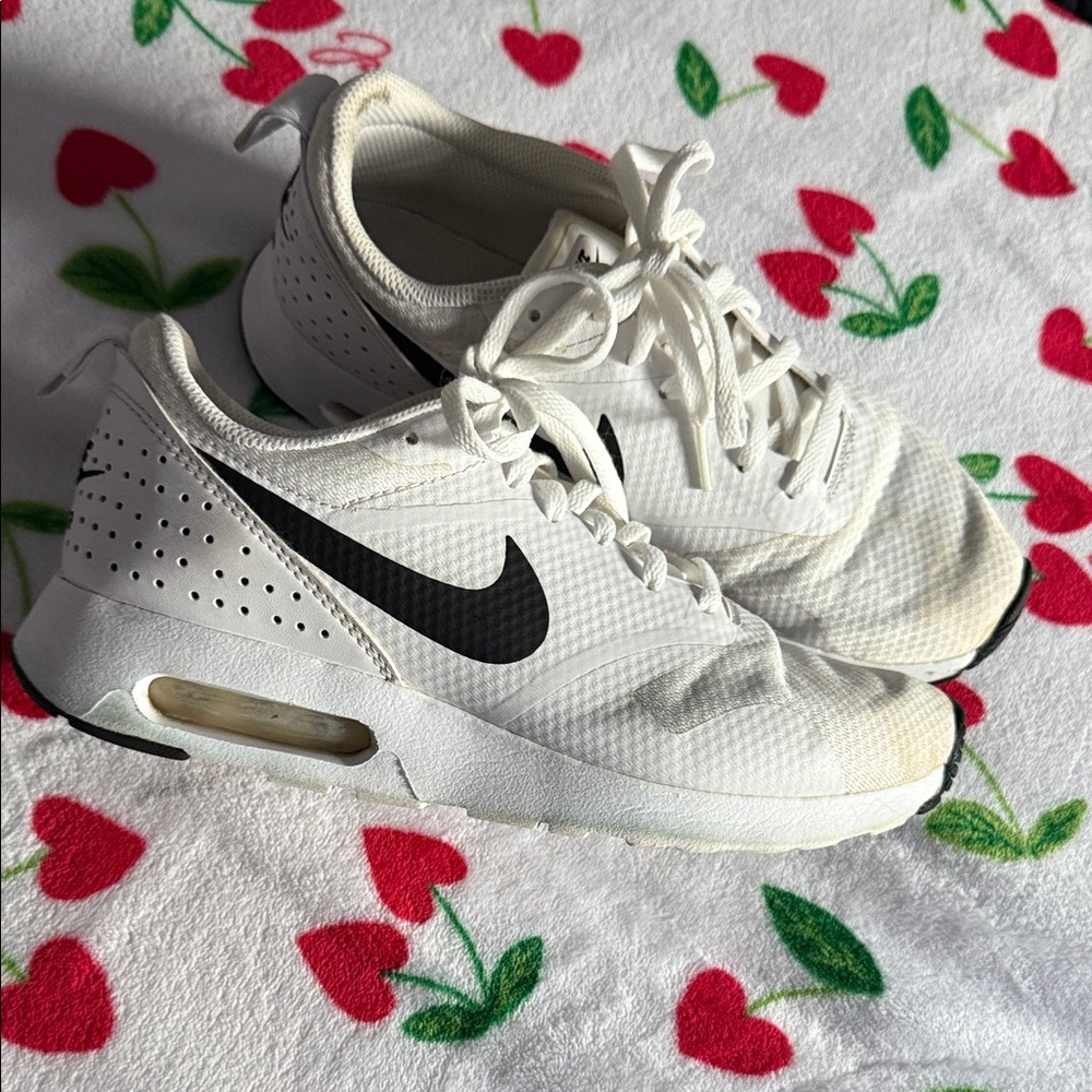 Nike Air White and Black Athletic Shoes